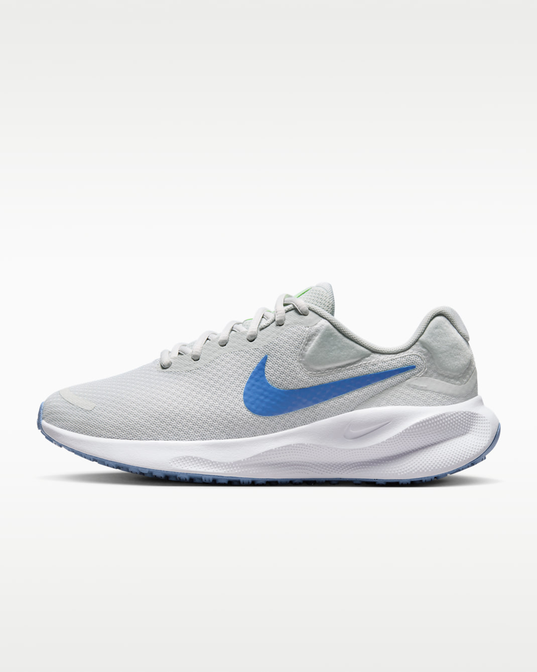Nike Revolution 7 Tenis de correr en pavimento para mujer - Polvo fotón/Blanco/Avalancha lima/Polar