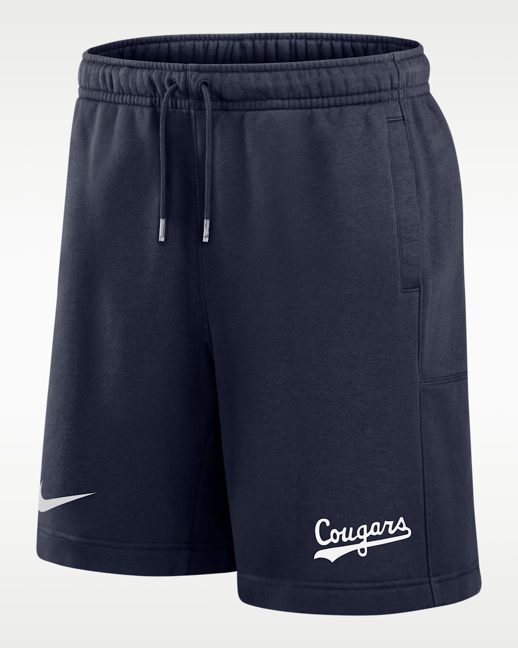 Shorts Nike de tejido Fleece para hombre BYU Cougars Club - Azul marino universitario
