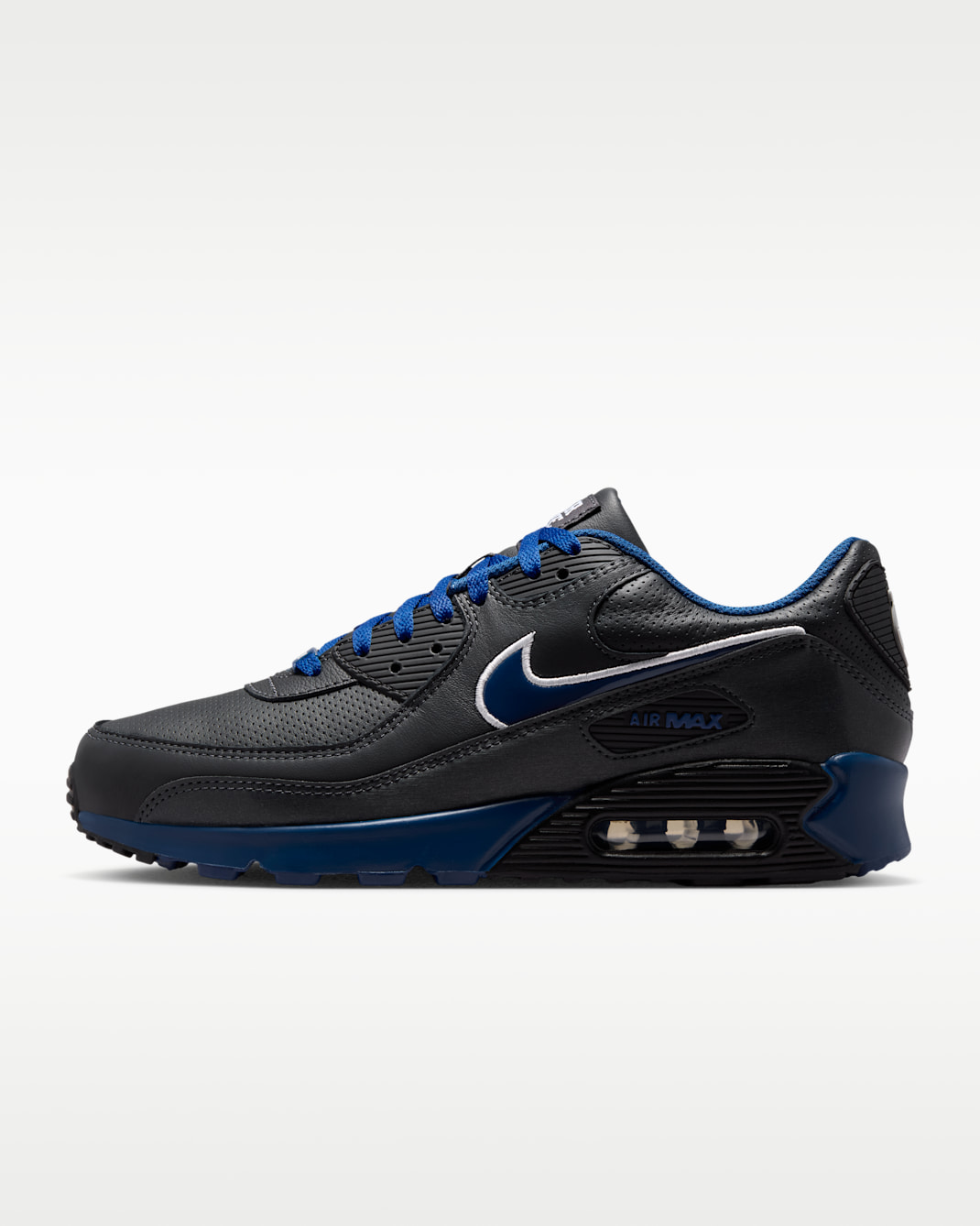Nike Air Max 90 (Indianapolis Colts) Men's NFL Shoes - Anthracite/Gym Blue/Gym Blue
