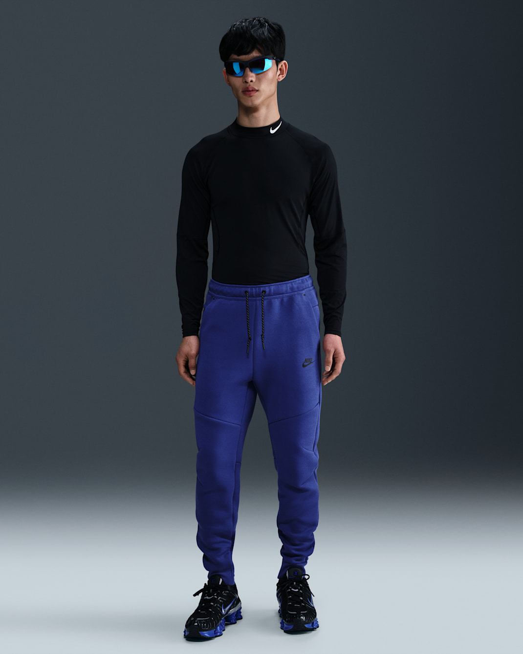 Nike Tech Men's Fleece Joggers - Deep Night/Black