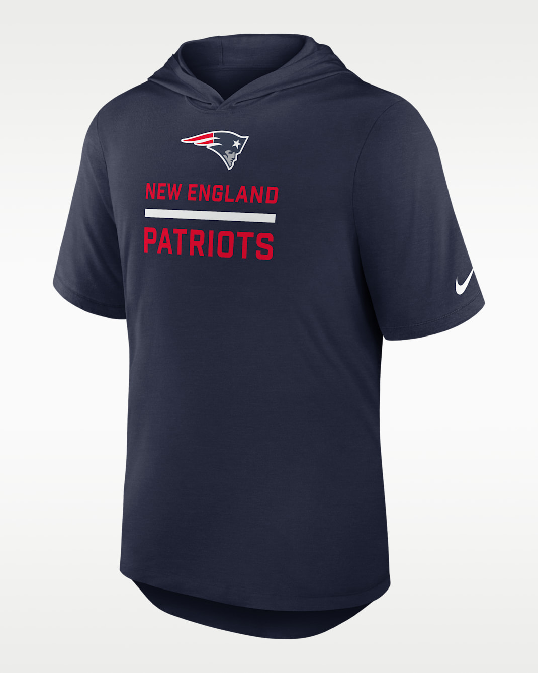 New England Patriots Men's Nike Dri-FIT NFL Hooded T-Shirt - Navy