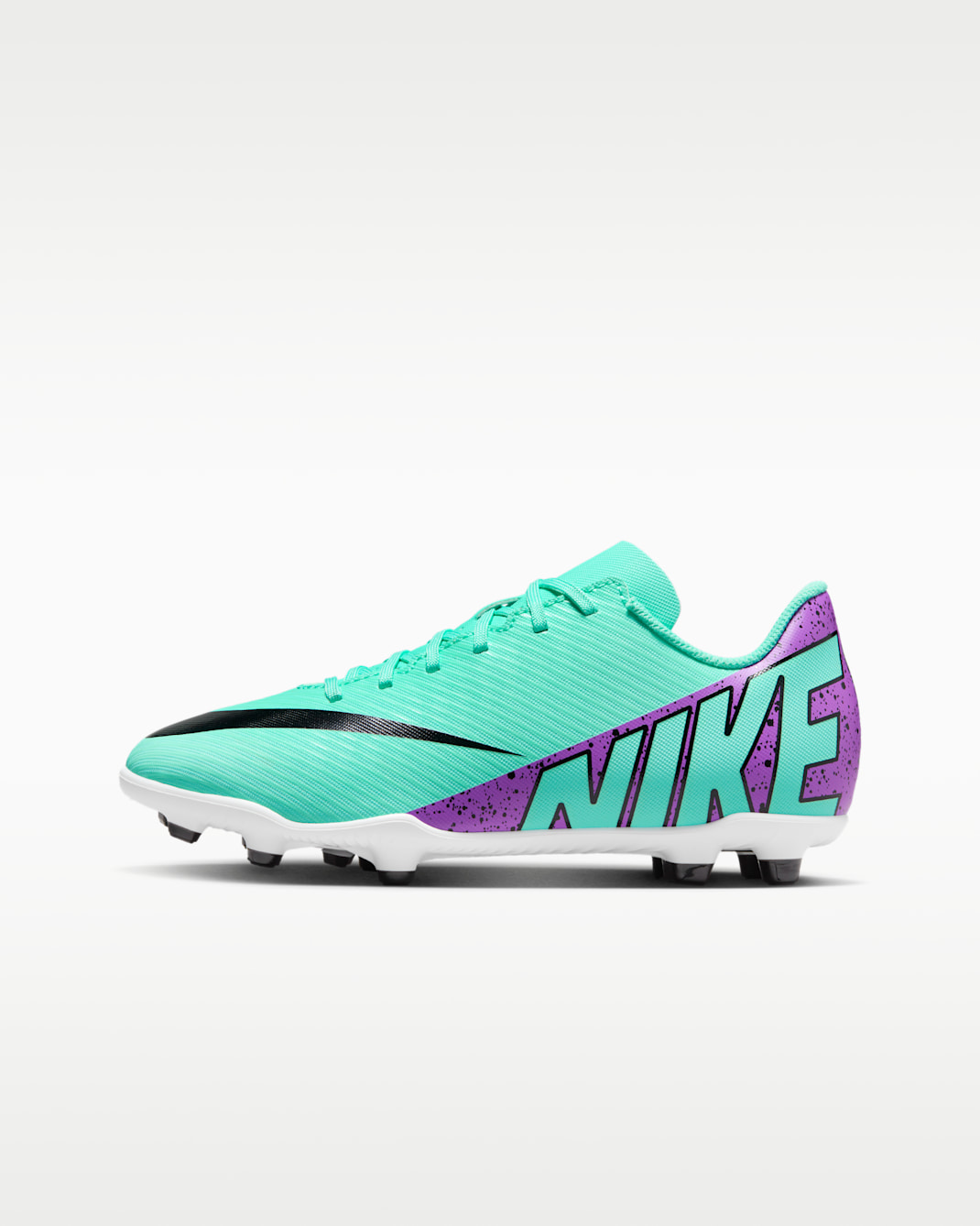Nike Jr. Mercurial Vapor 15 Club Younger/Older Kids' Multi-Ground Low-Top Football Boot - Hyper Turquoise/Black/White/Fuchsia Dream