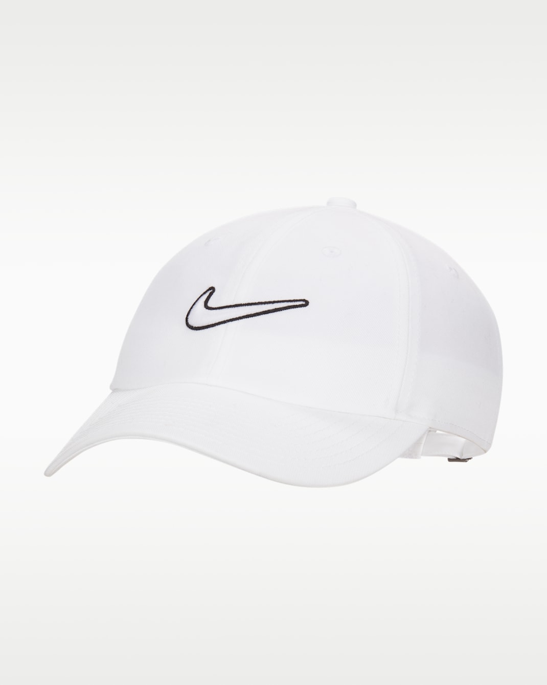 Nike Club Unstructured Swoosh Cap - White/White