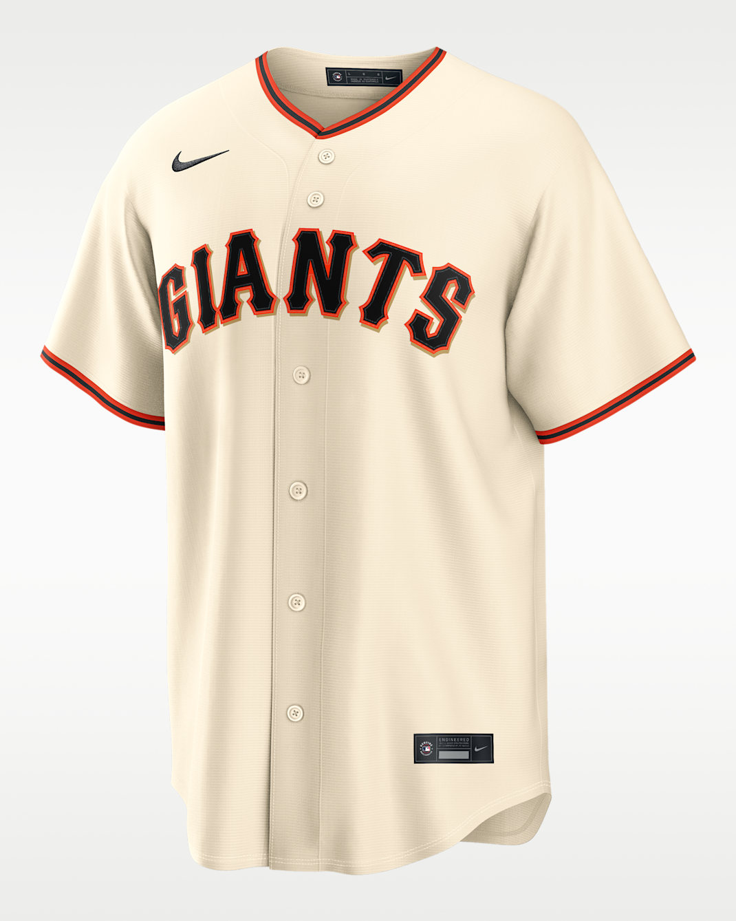 이정후 샌프란시스코 자이언츠 남성 나이키 MLB 레플리카 저지 - 코코넛 밀크