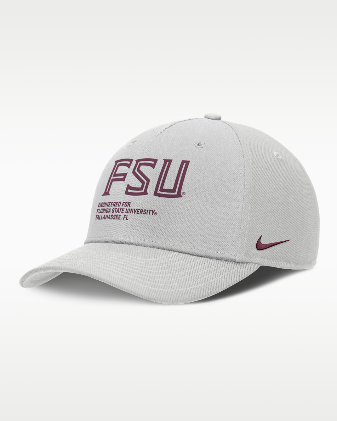 Florida State On-Field Primetime Rise Men's Nike College Adjustable Hat - Grey