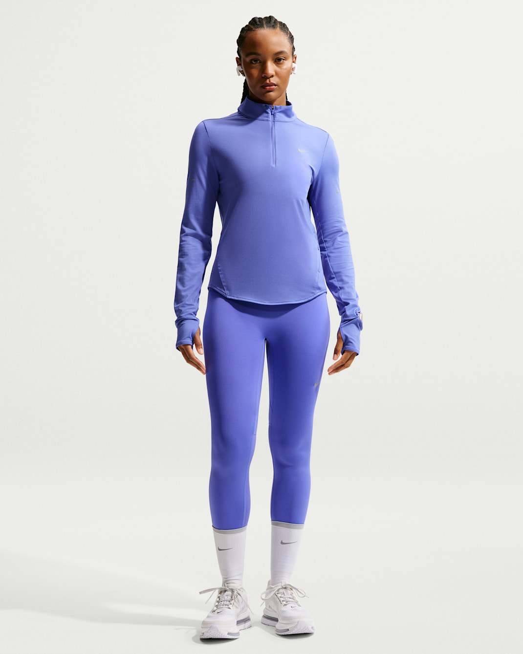 Nike Tempo Flash løpeleggings i 7/8 lengde med høyt liv til dame - Sapphire/Hvit