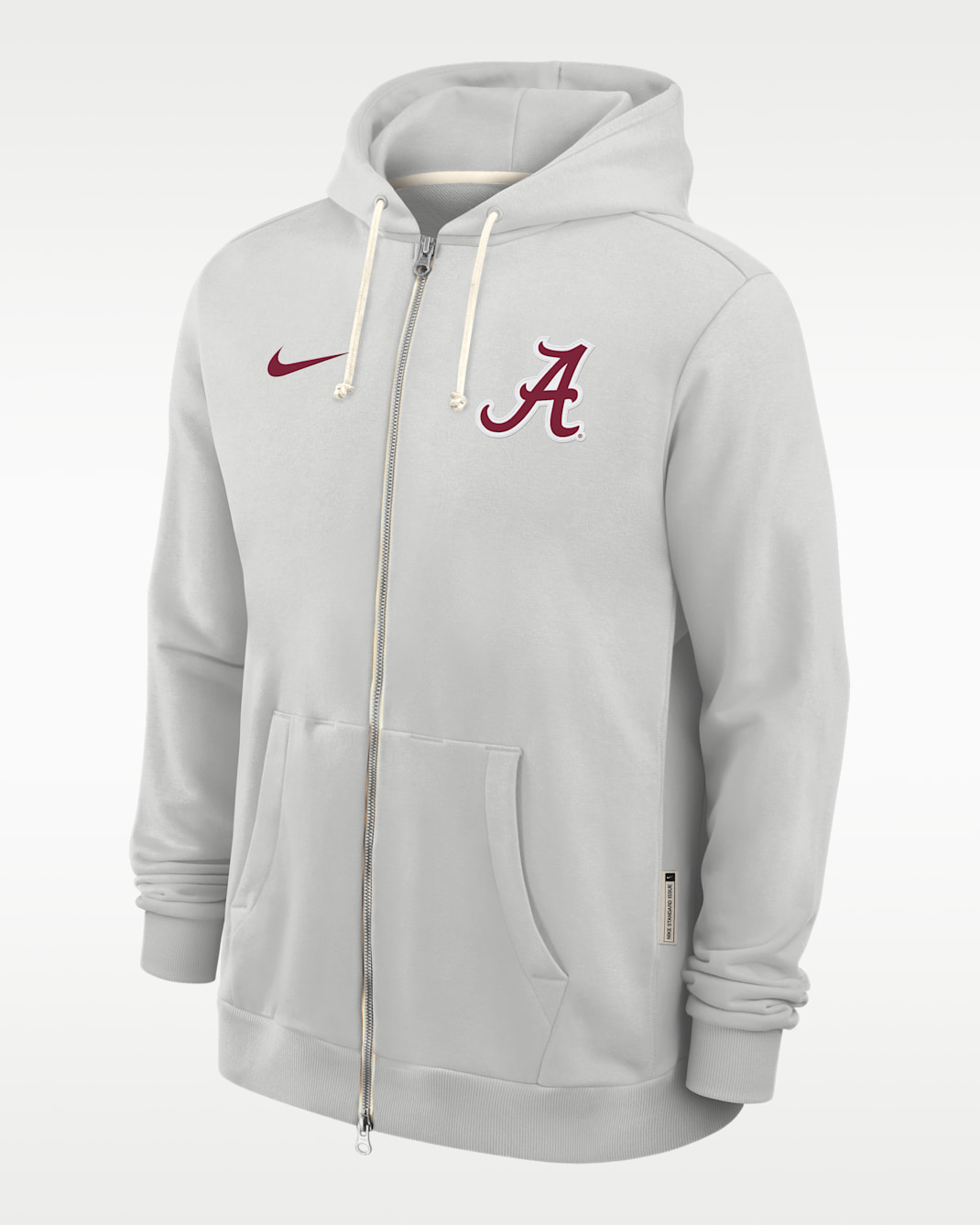Alabama Sideline Men's Nike Dri-FIT College Full-Zip Hoodie - Grey