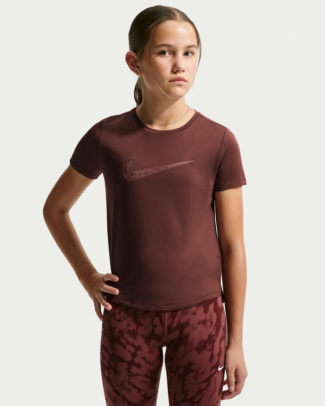 Nike Pro Older Kids' (Girls') Top - Mystic Dates