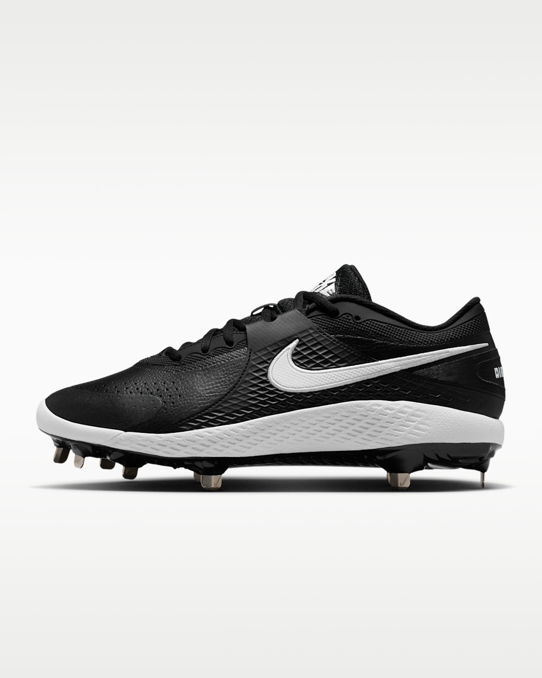 Nike Diamond Gamer MTL Baseball Shoes - Black/White