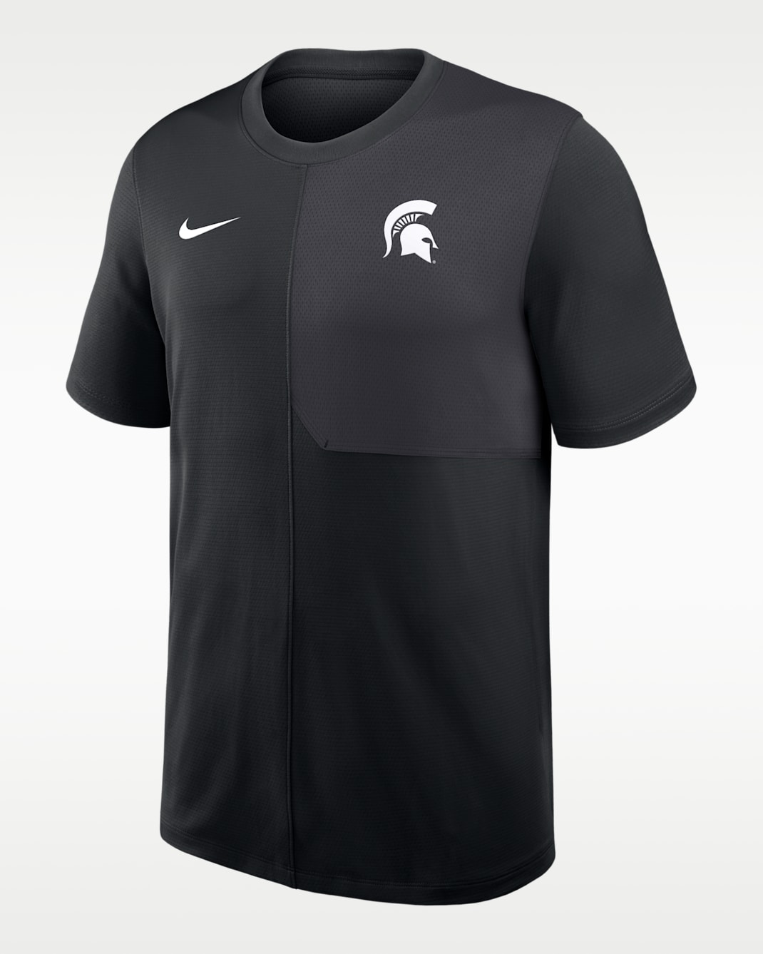 Michigan State Sideline Coach Men's Nike Dri-FIT College Top - Black