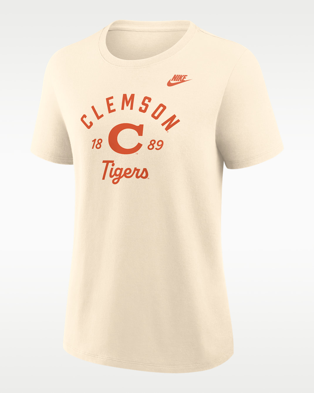 Clemson Legacy Team Name Women's Nike College T-Shirt - Natural