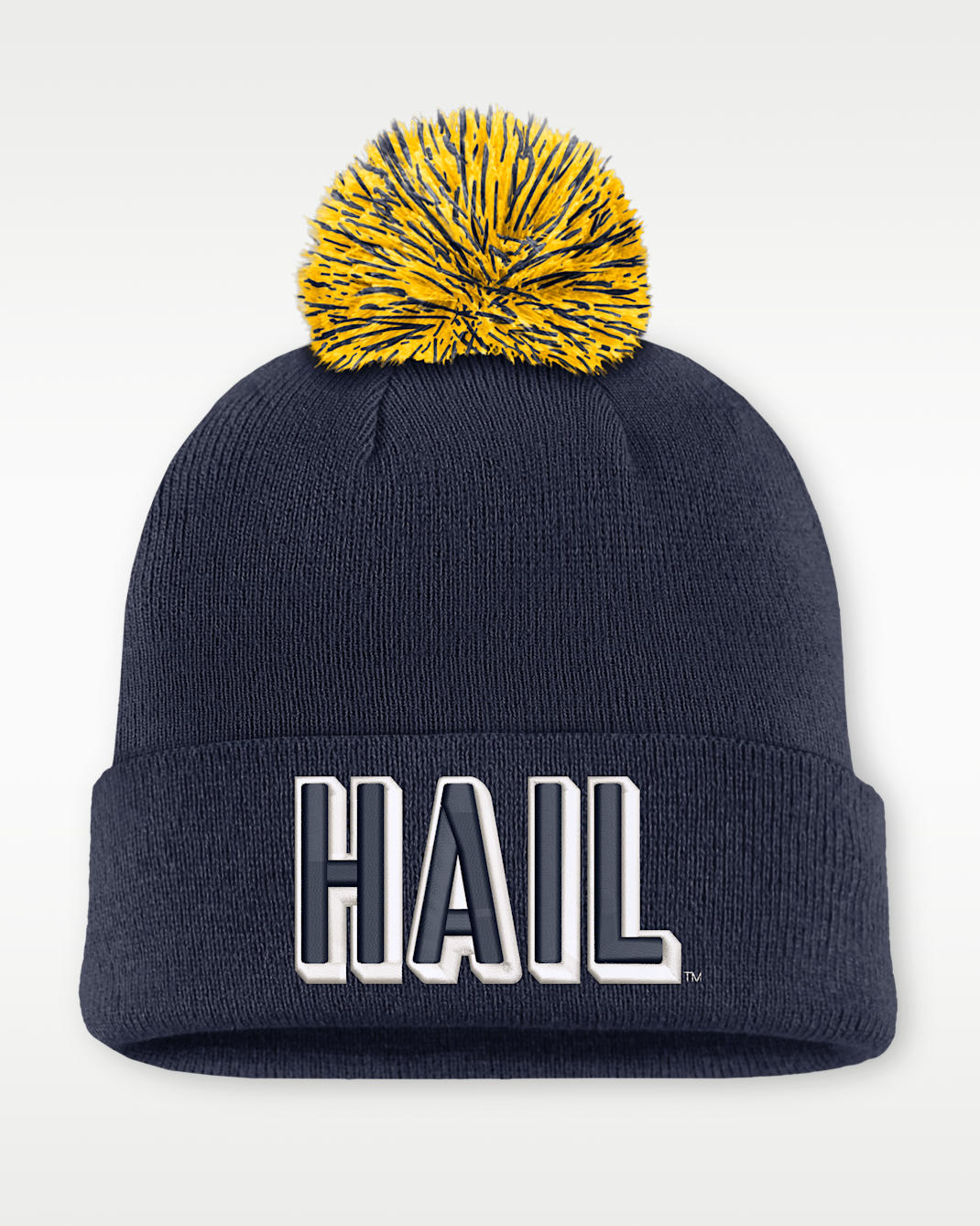 Michigan Peak Men's Nike College Cuffed Beanie - Navy