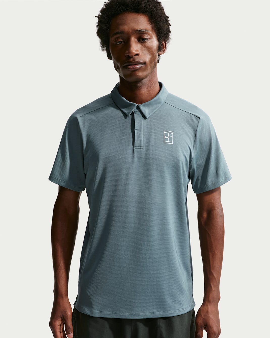 NikeCourt Advantage Men's NikeCourt Polo - Mineral Slate/White