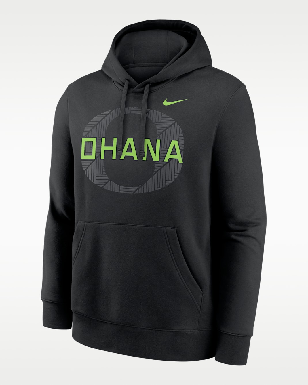 Oregon Ohana Club Men's Nike College Pullover Hoodie - Black
