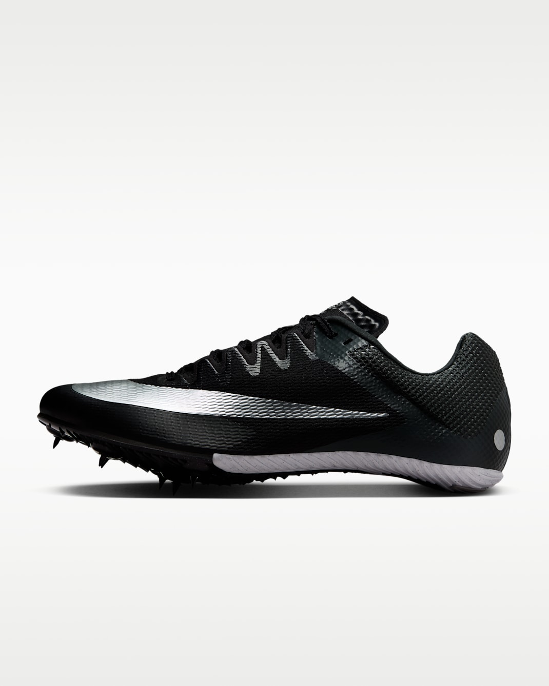 Nike Zoom Rival Sprint Track & Field Sprinting Spikes - Black/Black/Metallic Silver