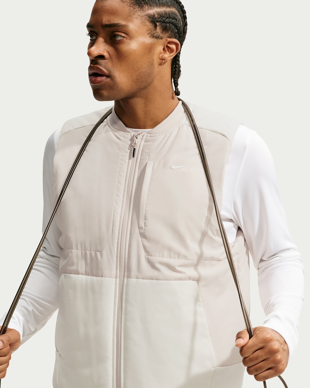 Nike Unlimited Men's Therma-FIT Training Vest - Light Orewood Brown/Sail/Sail