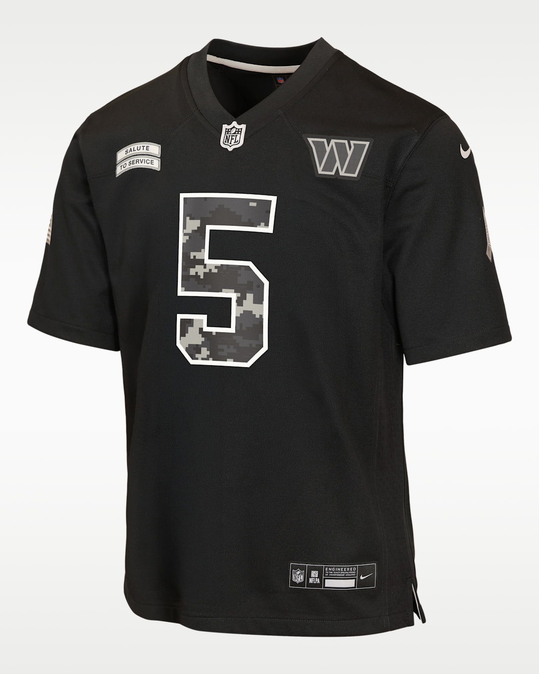 Jayden Daniels Washington Commanders Salute to Service Big Kids' Nike NFL Game Jersey - Black