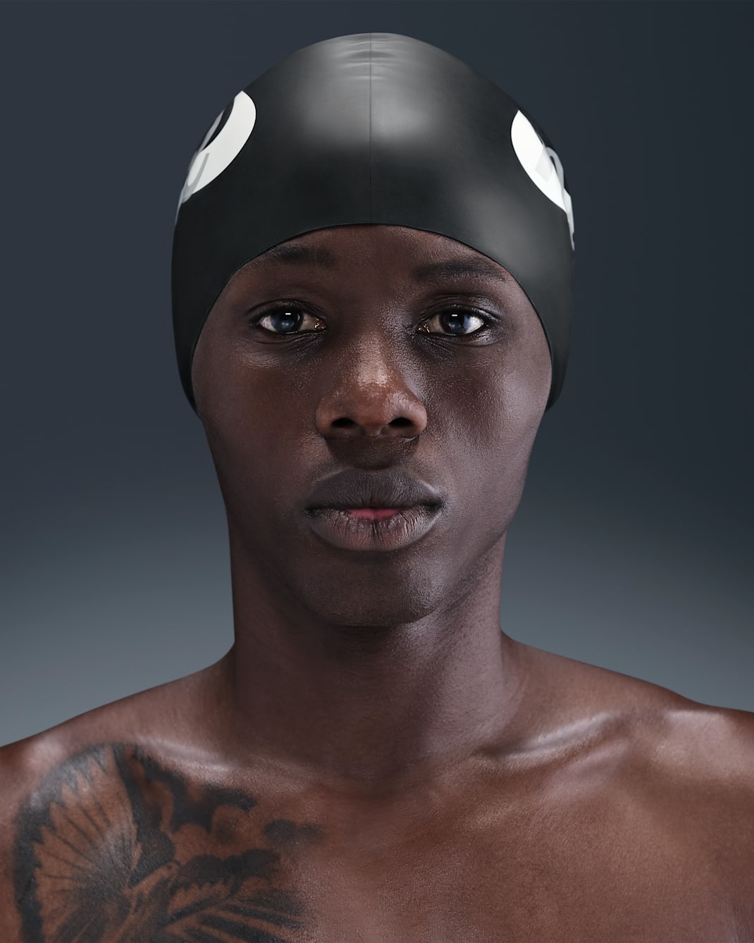 Nike Swim Silicone Cap - Black/White/Silver/White