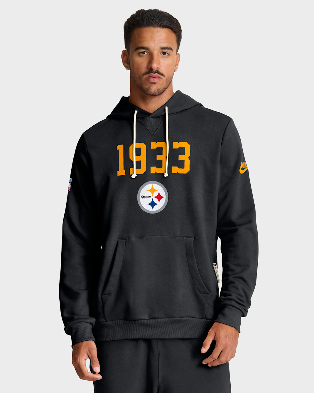 Pittsburgh Steelers Alt Onside Conversion Sideline Men's Nike Dri-FIT NFL Pullover Hoodie - Black