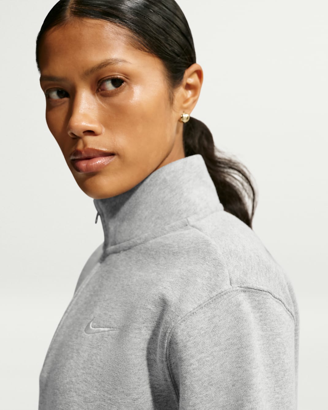 Nike Studio Fleece Medium Weight Women's 1/4-Zip Top