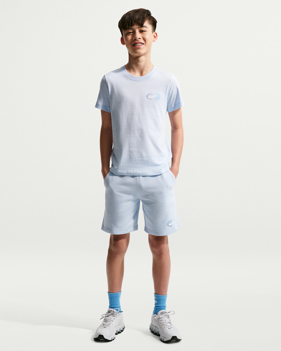 Nike Sportswear Older Kids' Athletic Shorts - Hydrogen Blue