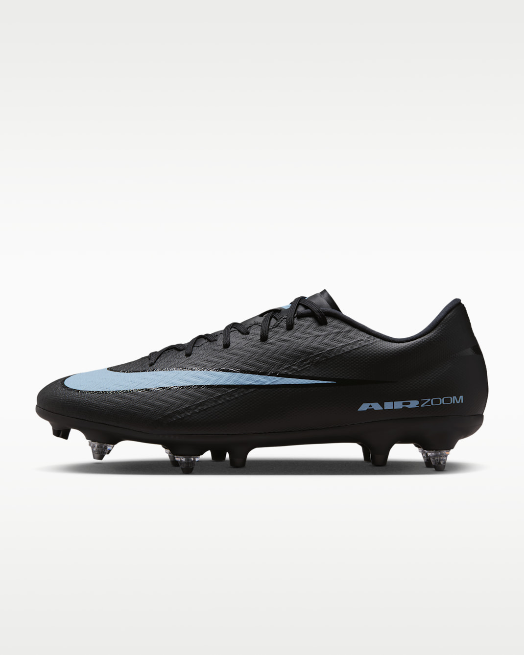 Nike Mercurial Vapor 16 Academy SG-Pro alacsony szárú futballcipő - Fekete/Ice Blue