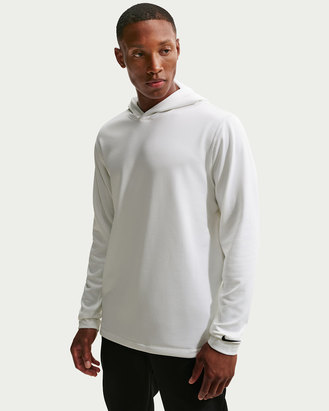 Nike Velocity Men's Therma-FIT Golf Hoodie - White/Black
