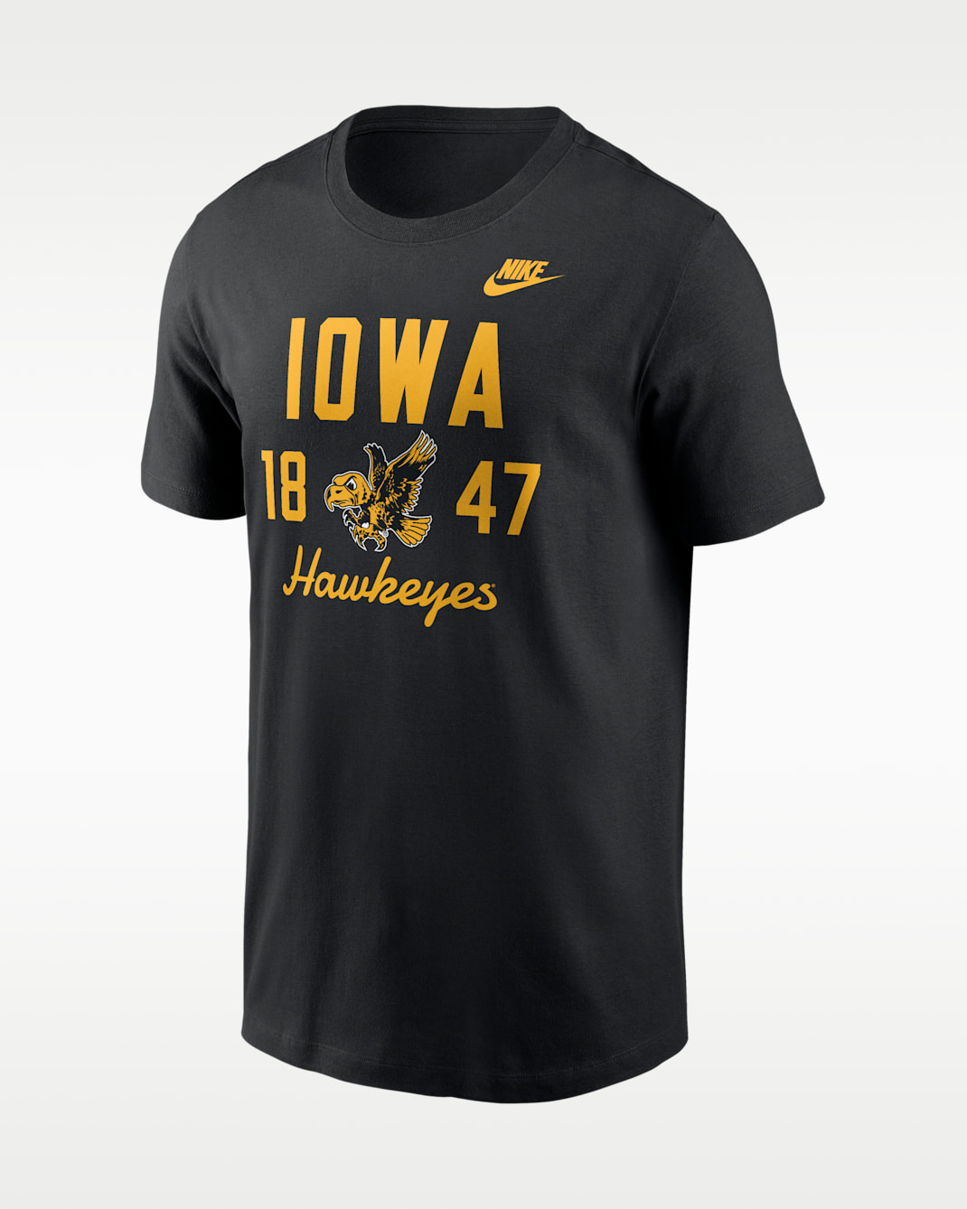 Iowa Legacy Stacked Est Men's Nike College T-Shirt - Black