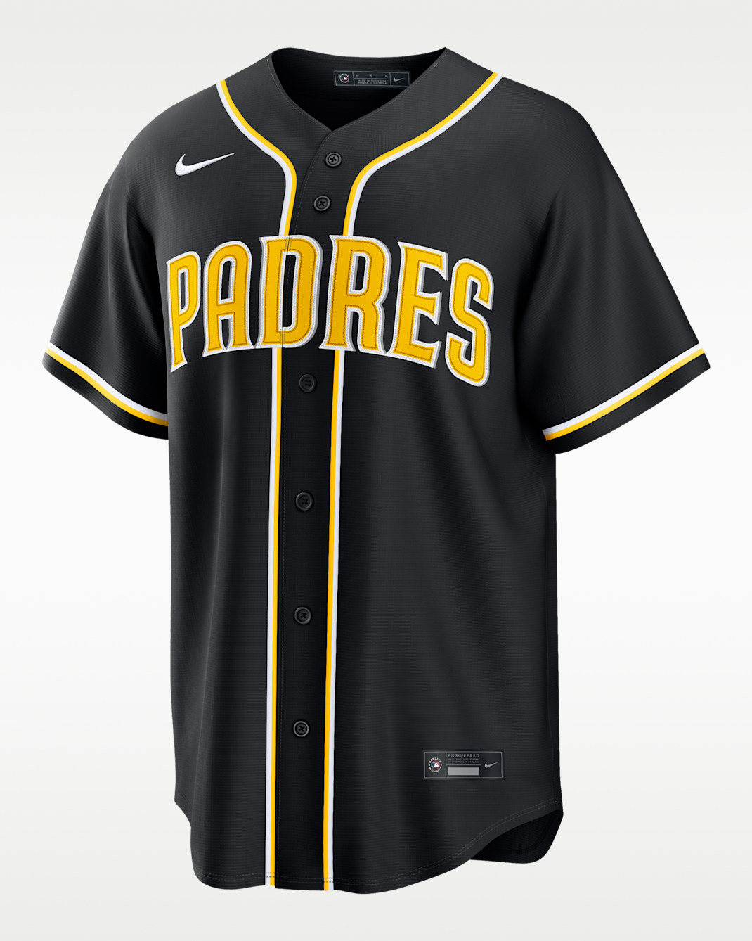 San Diego Padres Men's Nike MLB Replica Fashion Jersey - Black/Yellow