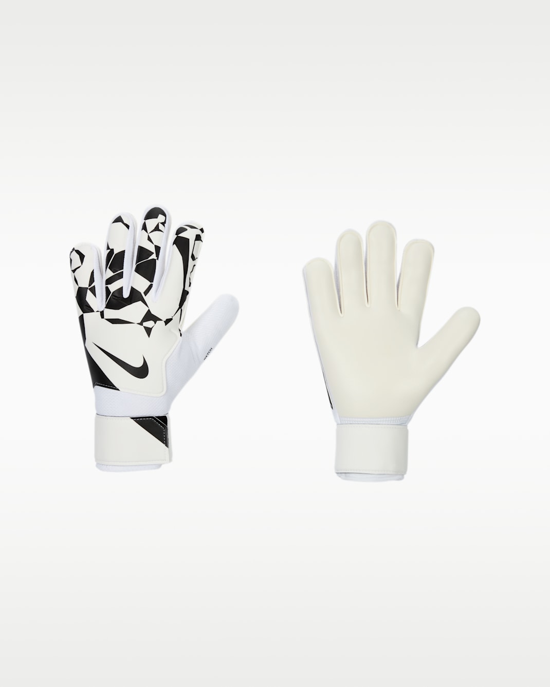 Gants de football pour gardien de but Nike Match - Blanc/Noir/Noir