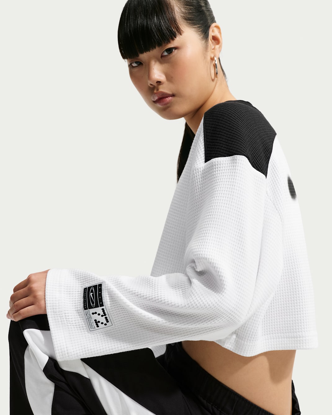 Nike Sportswear Women's Oversized Long-Sleeve Cropped Jersey