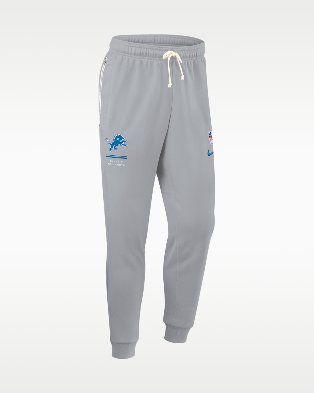 Pants de pierna entallada Nike Dri-FIT de la NFL para hombre Detroit Lions Sideline Standard Issue - Gris