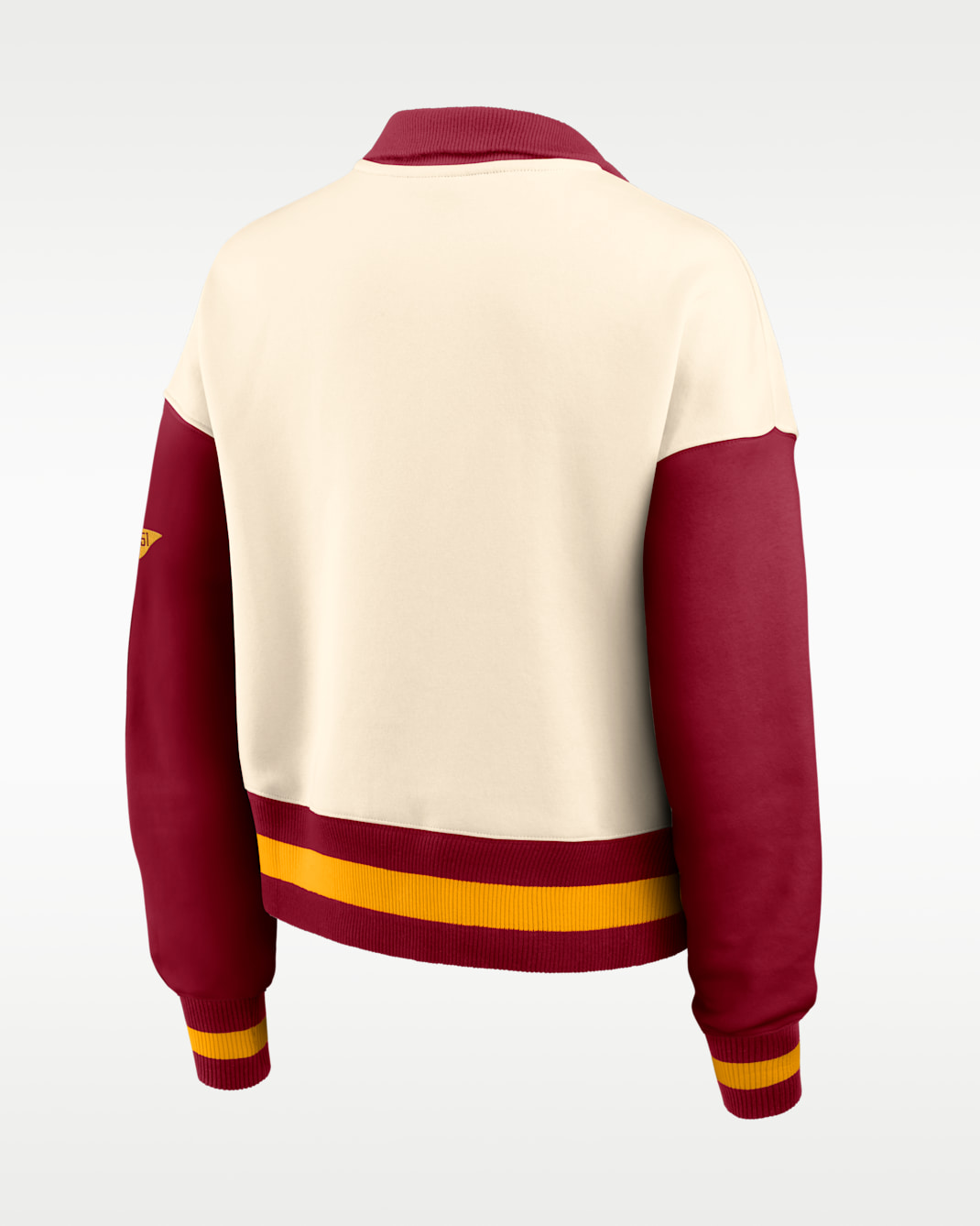 Florida State Legacy Women's Nike College Cropped Oversized 1/4-Zip Crew