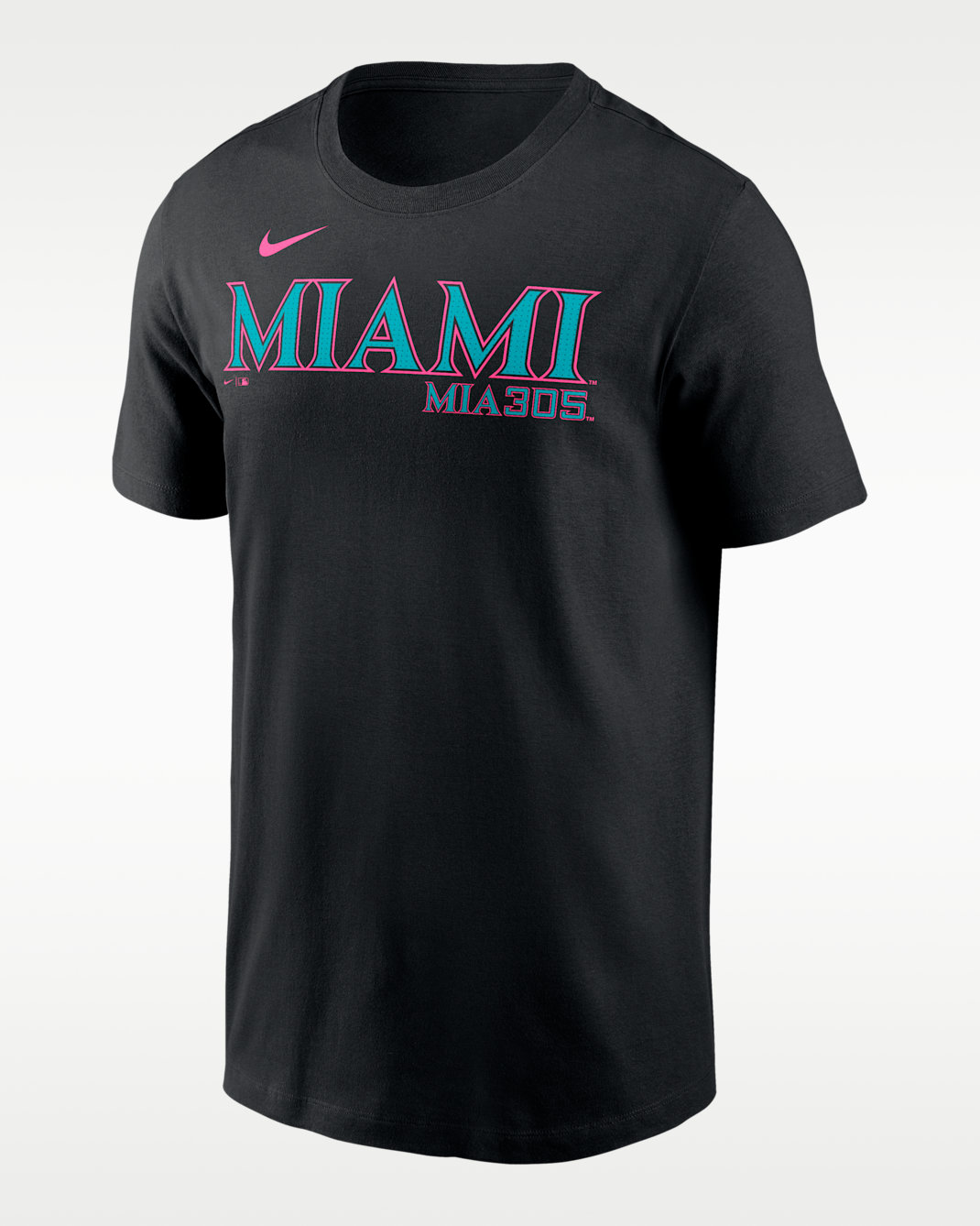 Miami Marlins City Connect Wordmark Men's Nike MLB T-Shirt - Black