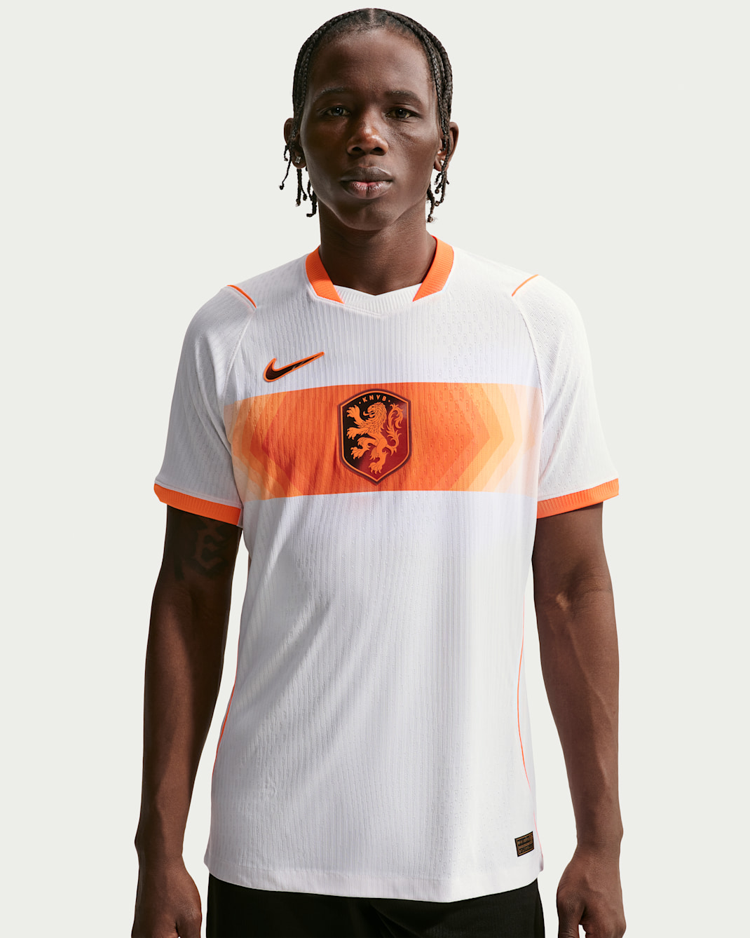 Maillot de foot Authentic Nike Aero-FIT Pays-Bas 2026/27 Match Extérieur pour homme - Blanc/Hyper Crimson/Noir