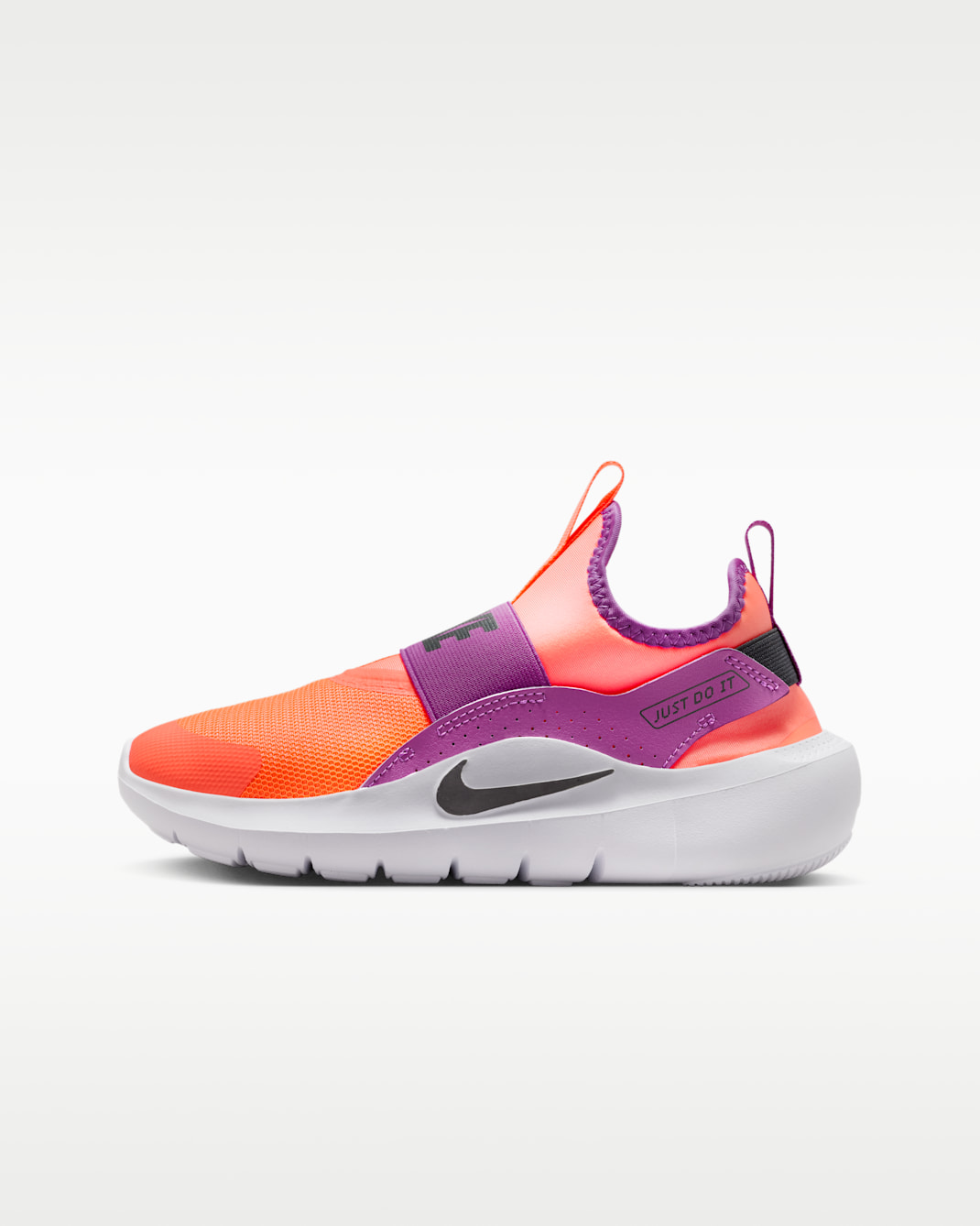 Nike Flex Runner 4 Big Kids' Running Shoes - Bright Mango/Vivid Purple/White/Anthracite