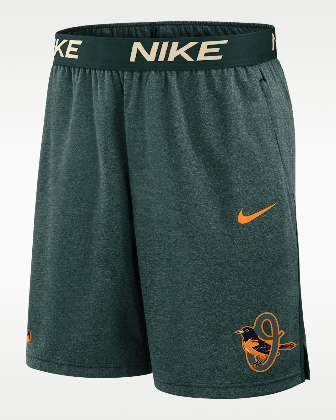 Shorts Nike Dri-FIT de la MLB para hombre Baltimore Orioles City Connect - Verde