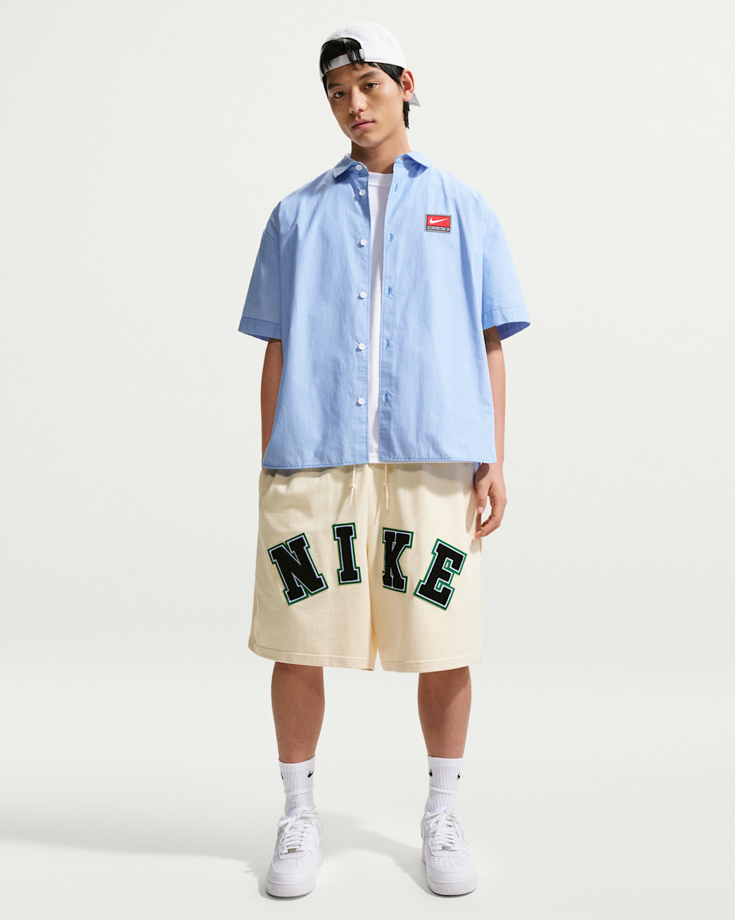 Nike Life Men's Midweight Shorts - Coconut Milk/Black