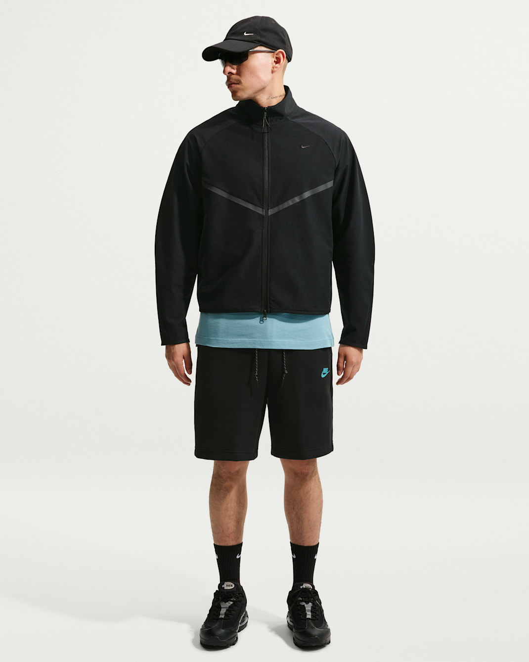 Shorts in fleece Nike Tech – Uomo - Nero/Dusty Cactus