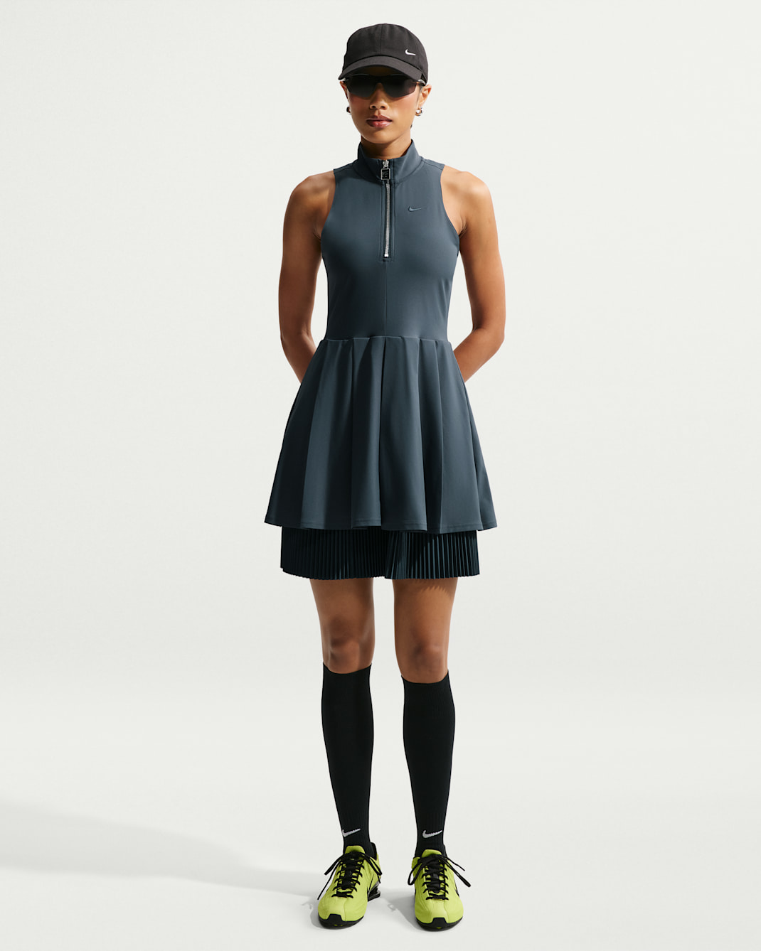 Vestido ajustado para mujer Naomi Osaka - Azul marino militar/Fantasma