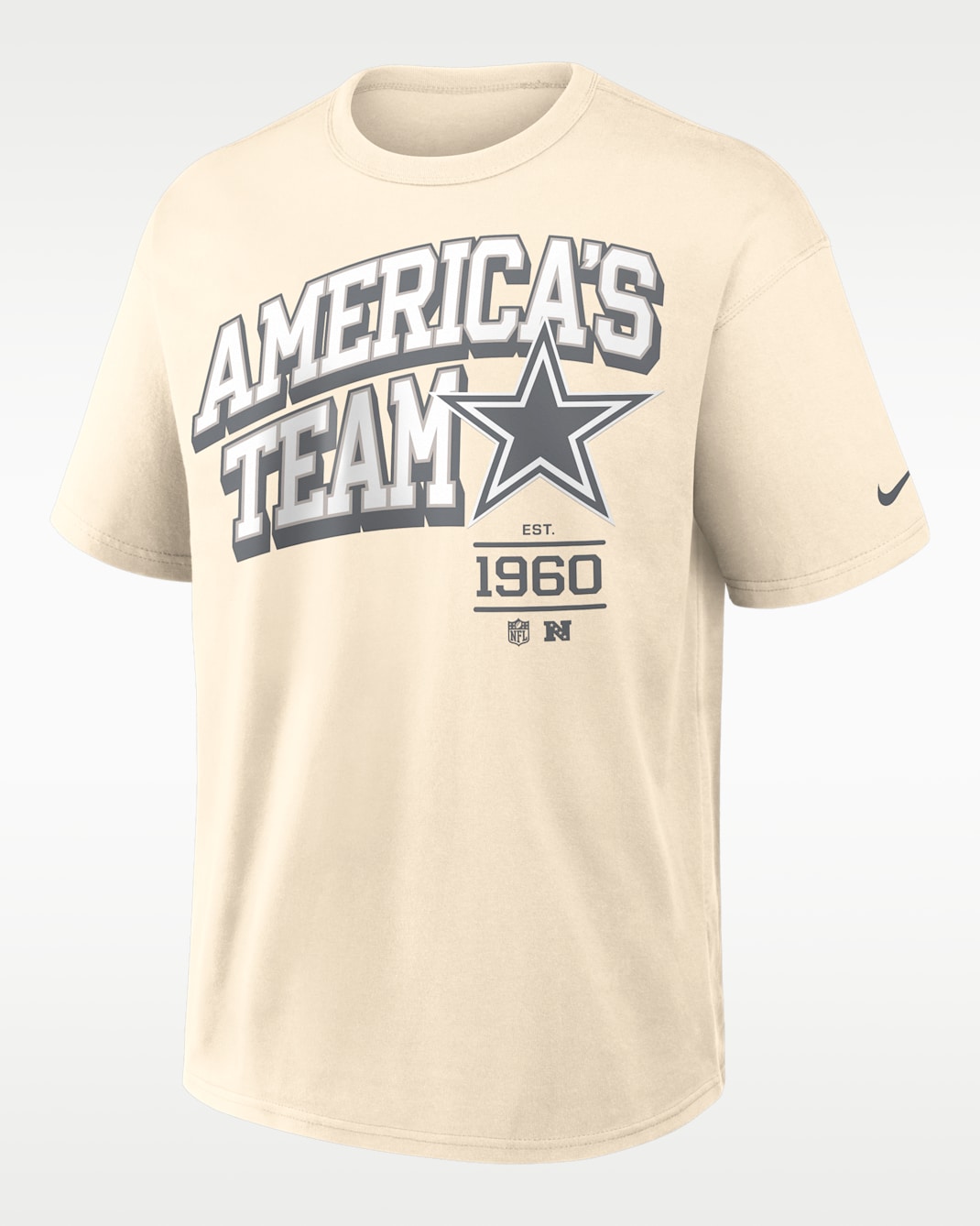 Dallas Cowboys Max90 Men's Nike NFL T-Shirt - Natural/Black