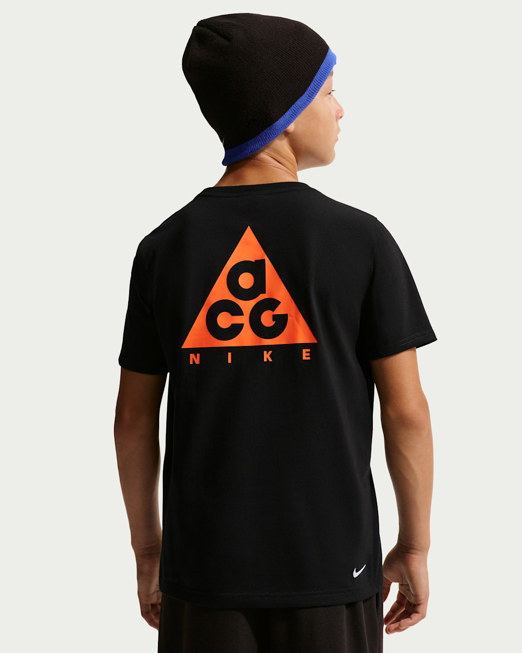 ACG Big Kids' Jersey T-Shirt - Black/Safety Orange
