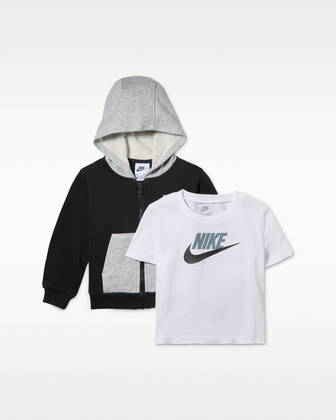 Nike Lifestyle 3-teiliges Set aus Hoodie und T-Shirt für Babys (12–24 Monate) - Schwarz