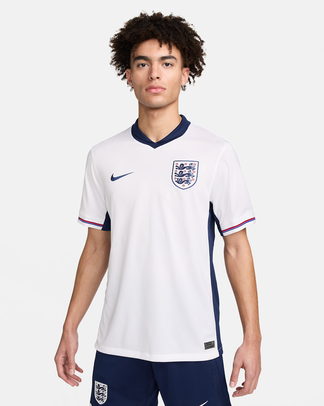 Anglia (férficsapat) 2024/25 Stadium hazai Nike Dri-FIT férfi replika futballmez - Fehér/Blue Void