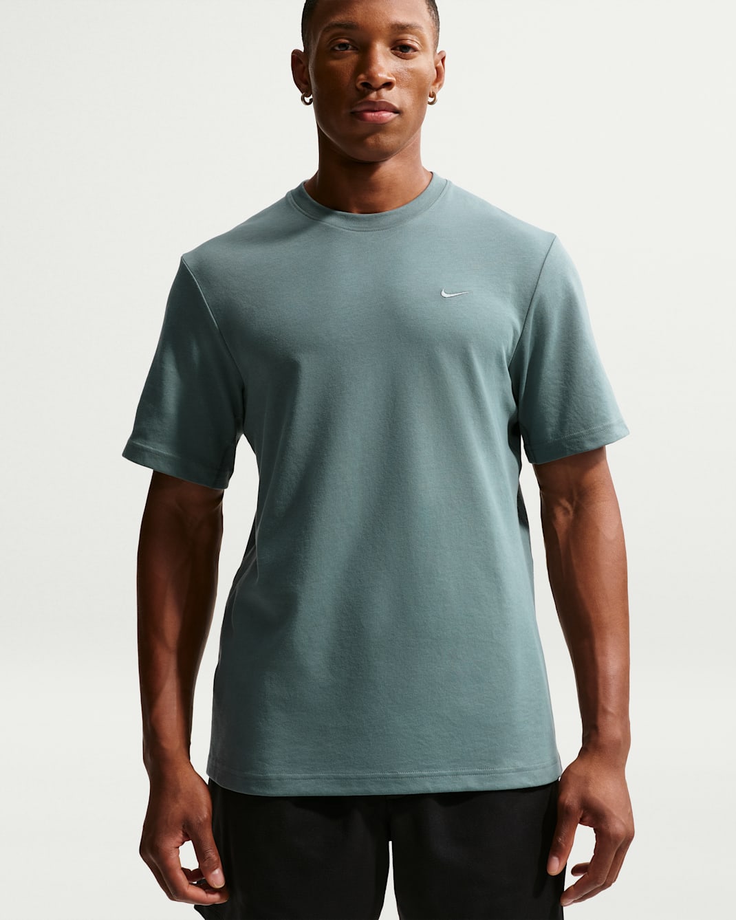 Nike Primary Men's Dri-FIT Short-Sleeve Versatile Top - Mineral Slate/Heather/Mineral Slate