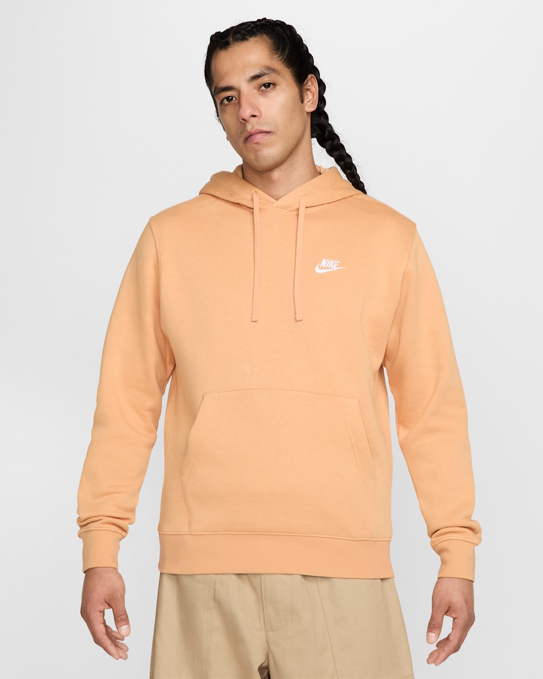 Sudadera con gorro sin cierre Nike Sportswear Club Fleece - Cobre lunar/Cobre lunar/Blanco
