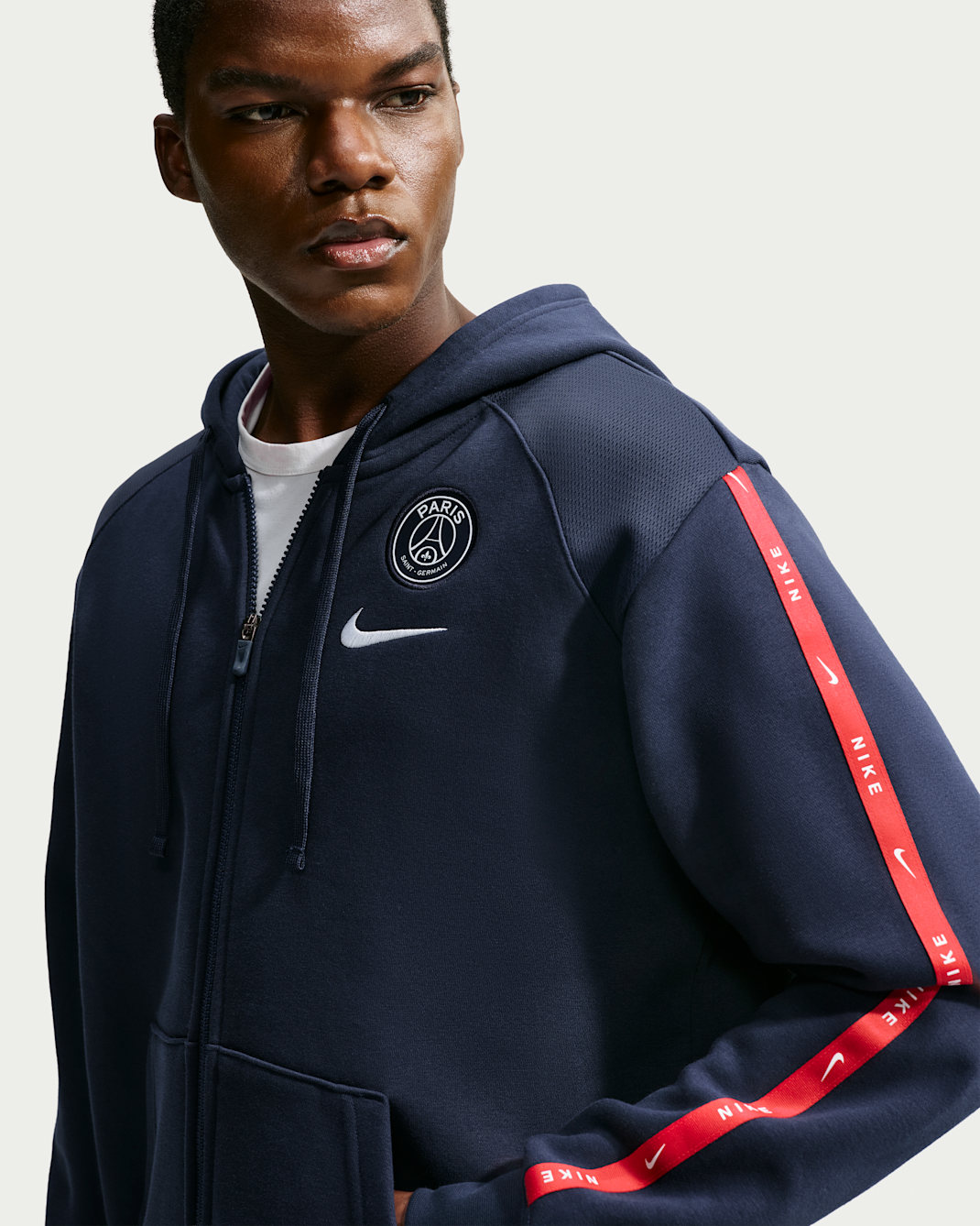Paris Saint-Germain City Side Men's Nike Soccer Full-Zip Fleece Hoodie
