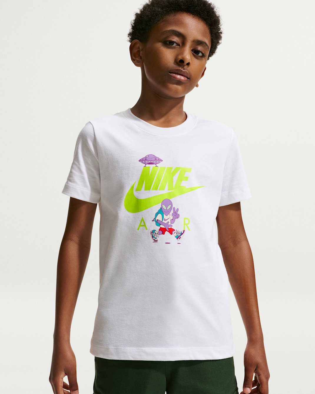 Nike Sportswear Big Kids' T-Shirt - White
