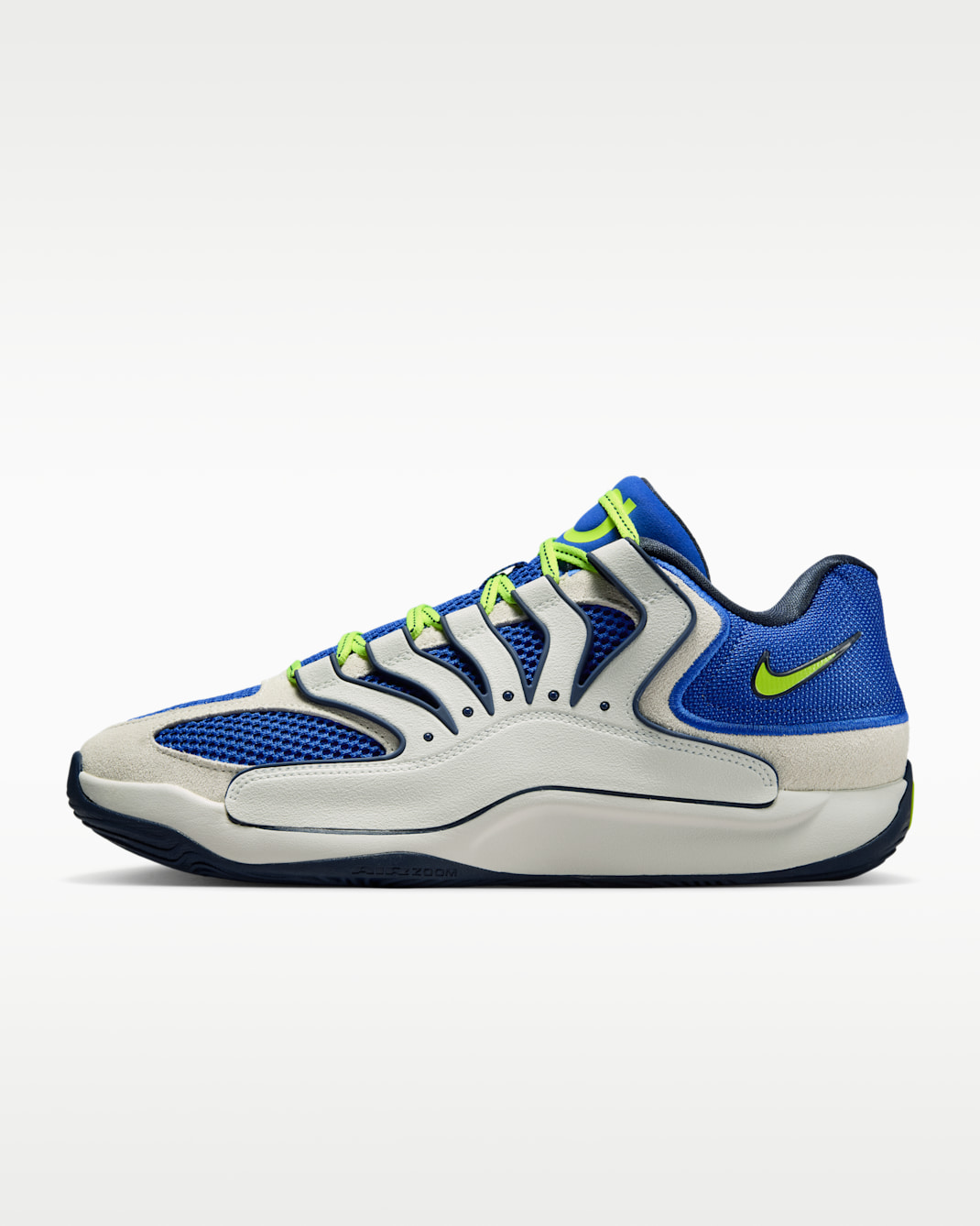 Tenis de básquetbol KD18 - Hiperroyal/Vela/Amarillo neón