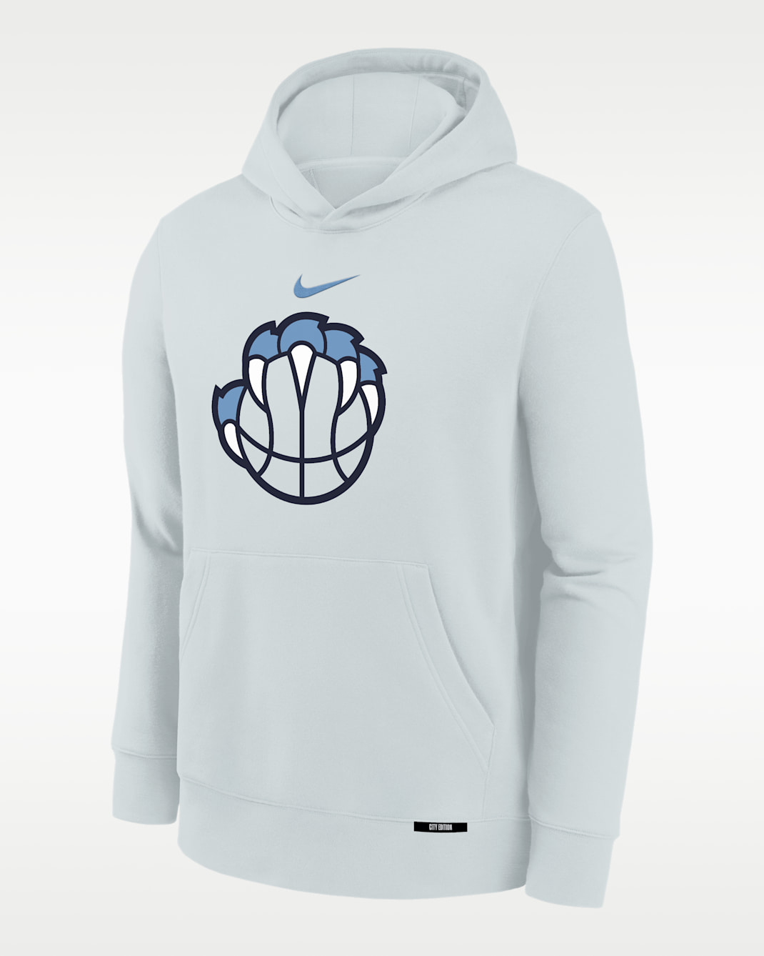 Memphis Grizzlies Club Fleece City Edition Big Kids' Fleece Hoodie - Pure Platinum